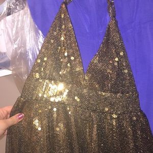 Short Gold/ Bronze Dress